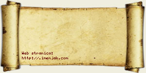 Jana Jovović vizit kartica